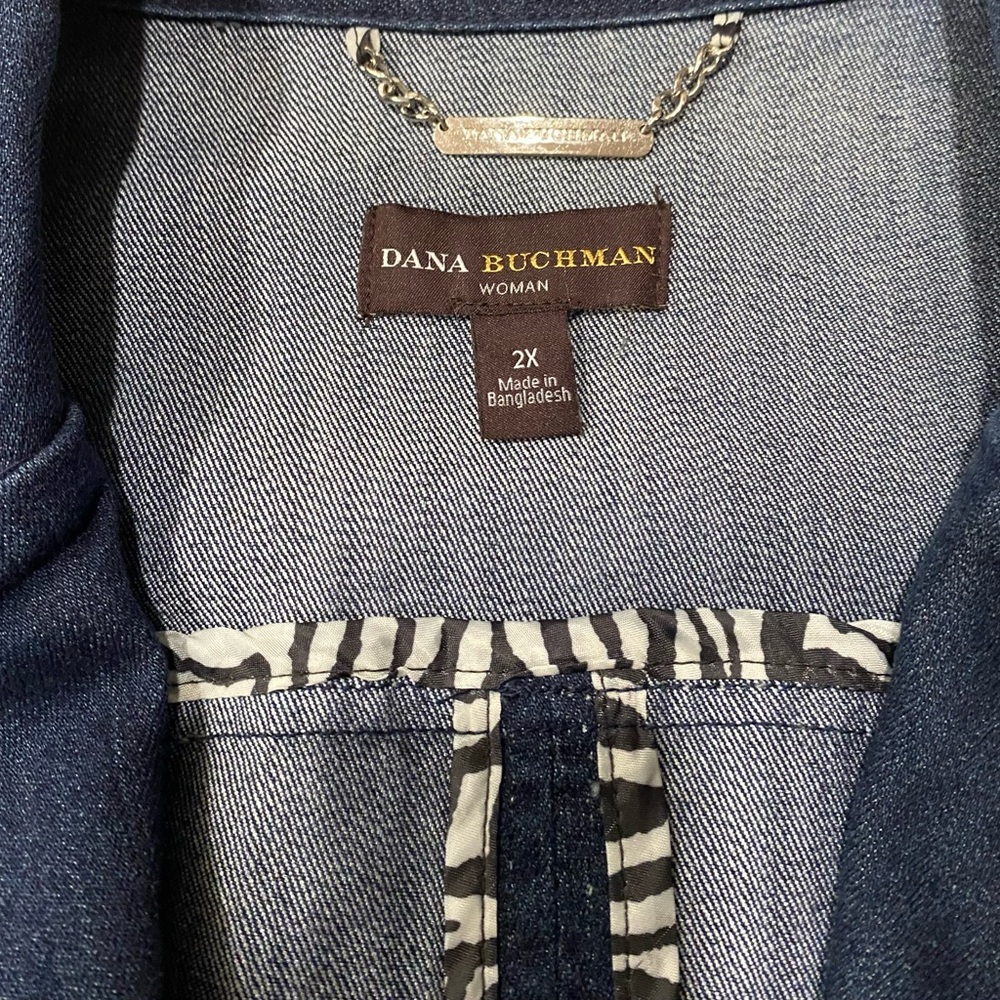 Dana Buchman Women’s Tailored Dark Denim Blazer/Jacket 2X - Picture 5 of 12